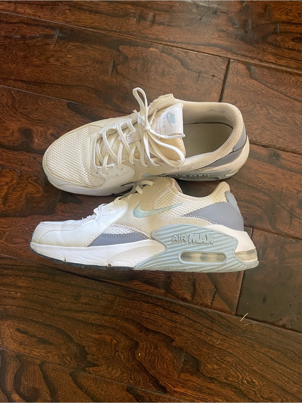 Nike Women's White & Light Blue/Gray Air Max Sneakers